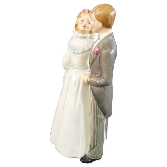 Goebel Art Deco Bride and Groom Porcelain Cake Topper
