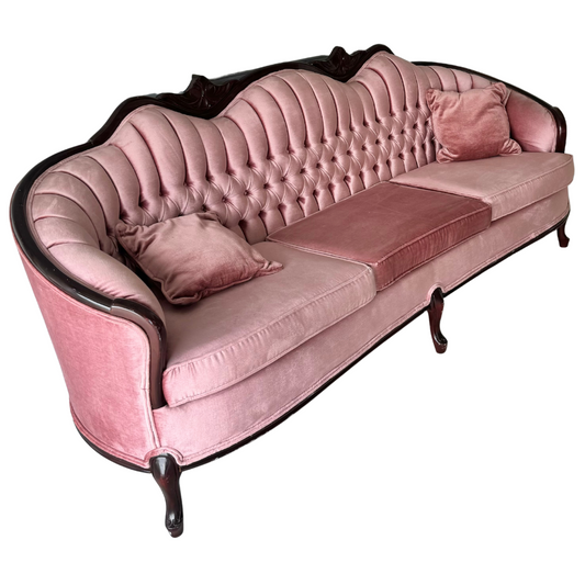 Pink Tufted Sofa