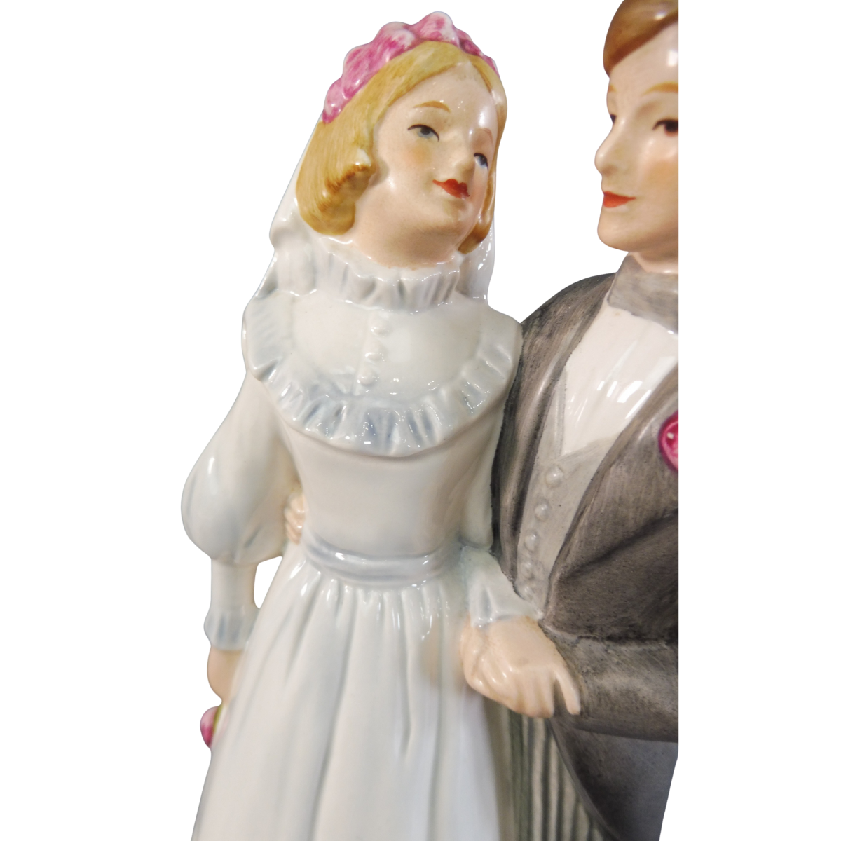 Goebel Art Deco Bride and Groom Porcelain Cake Topper