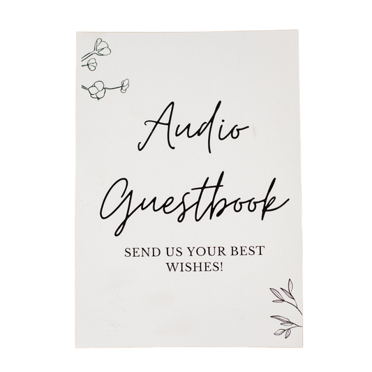 Audio Guestbook Signs