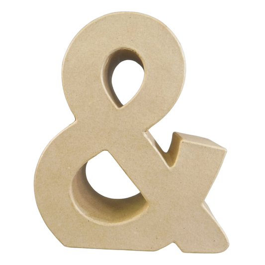 & Symbol Cardboard Sign