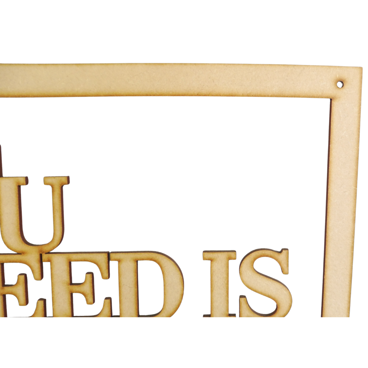 “All You Need is Love” Wooden Hanging Sign