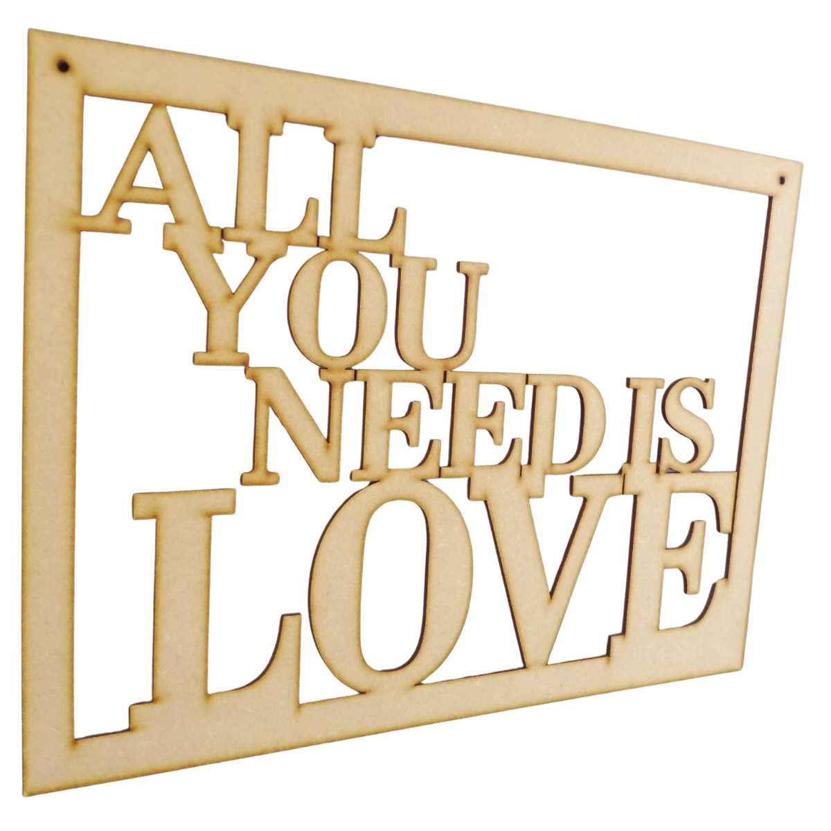 “All You Need is Love” Wooden Hanging Sign