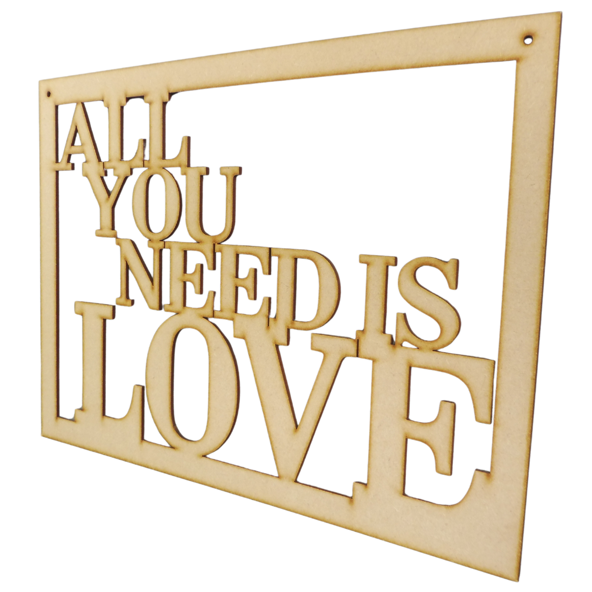 “All You Need is Love” Wooden Hanging Sign