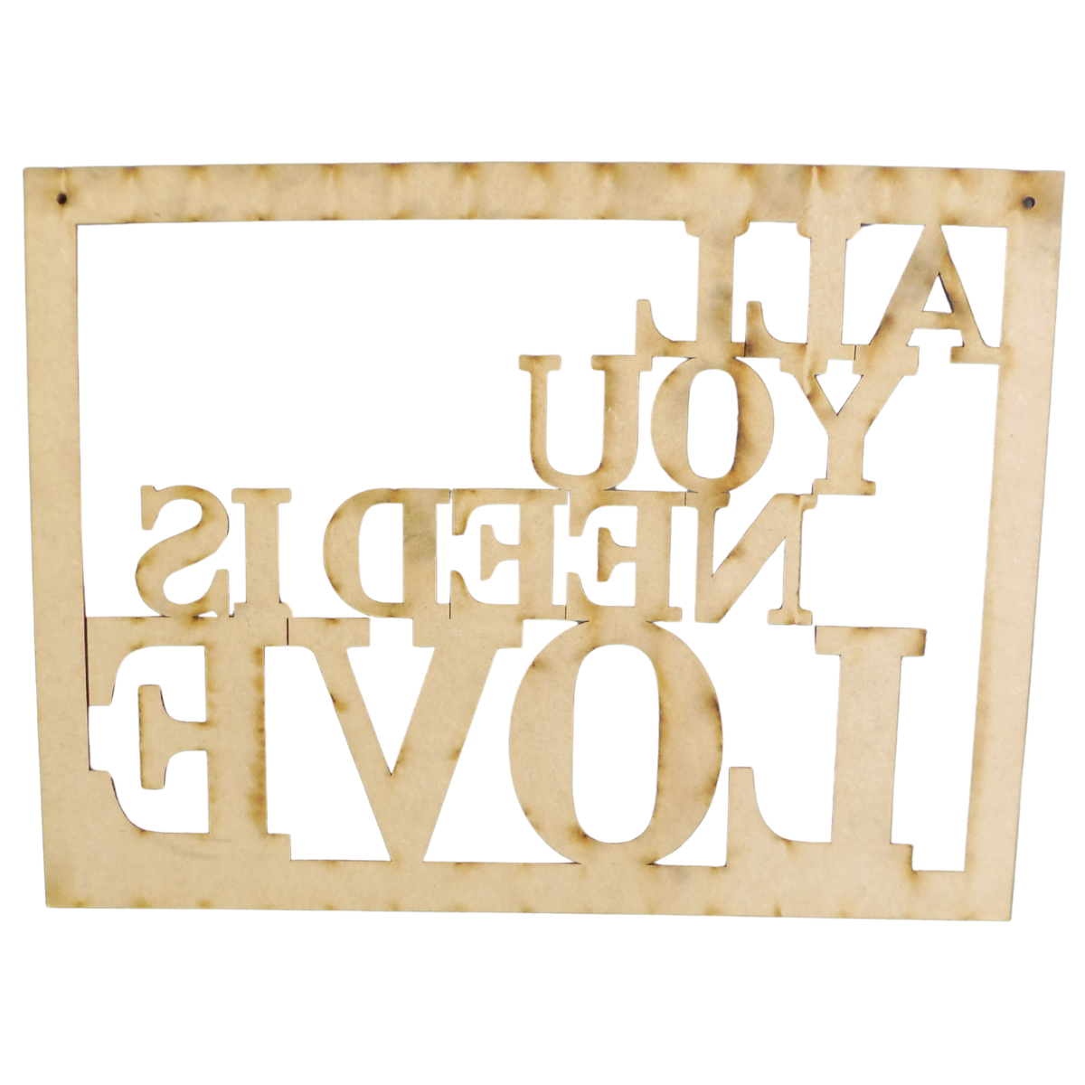 “All You Need is Love” Wooden Hanging Sign