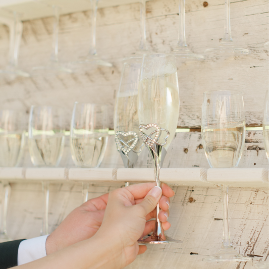 Wedding Champagne Flutes - Set of 2