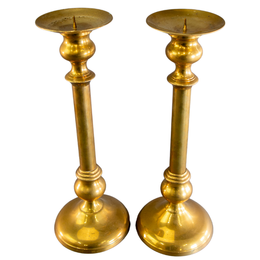 Brass Taper Candlesticks