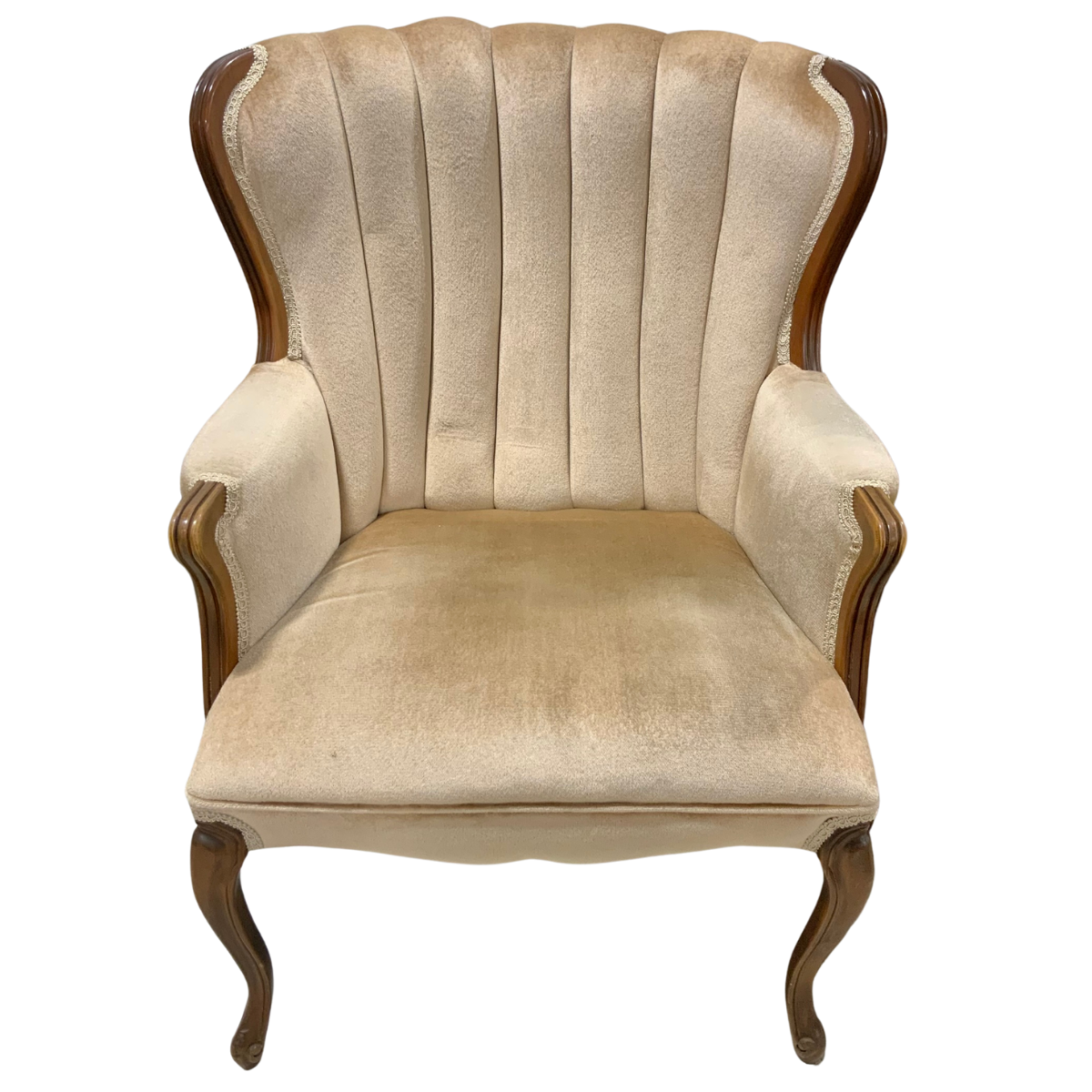 Channel-Backed Upholstered Chair