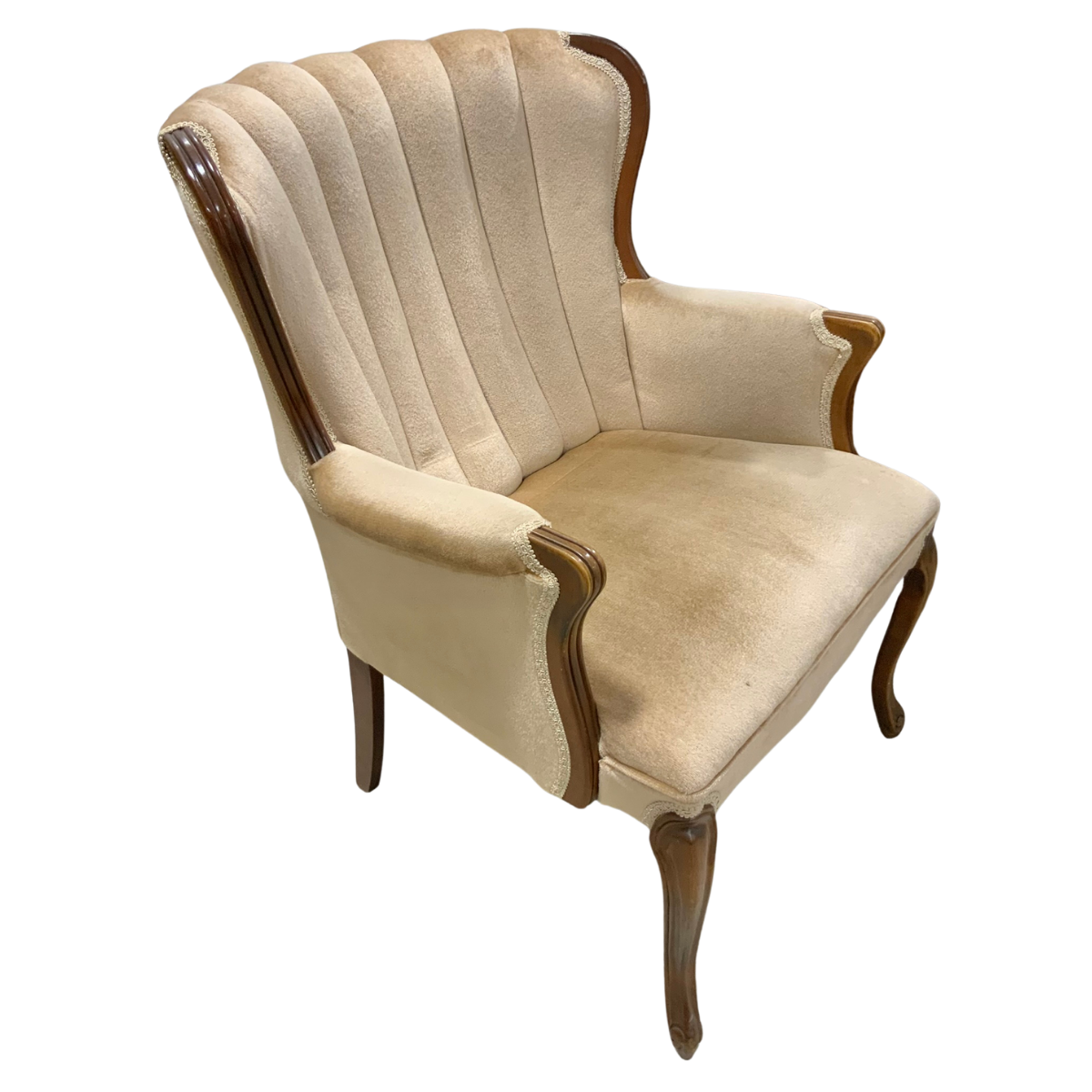 Channel-Backed Upholstered Chair
