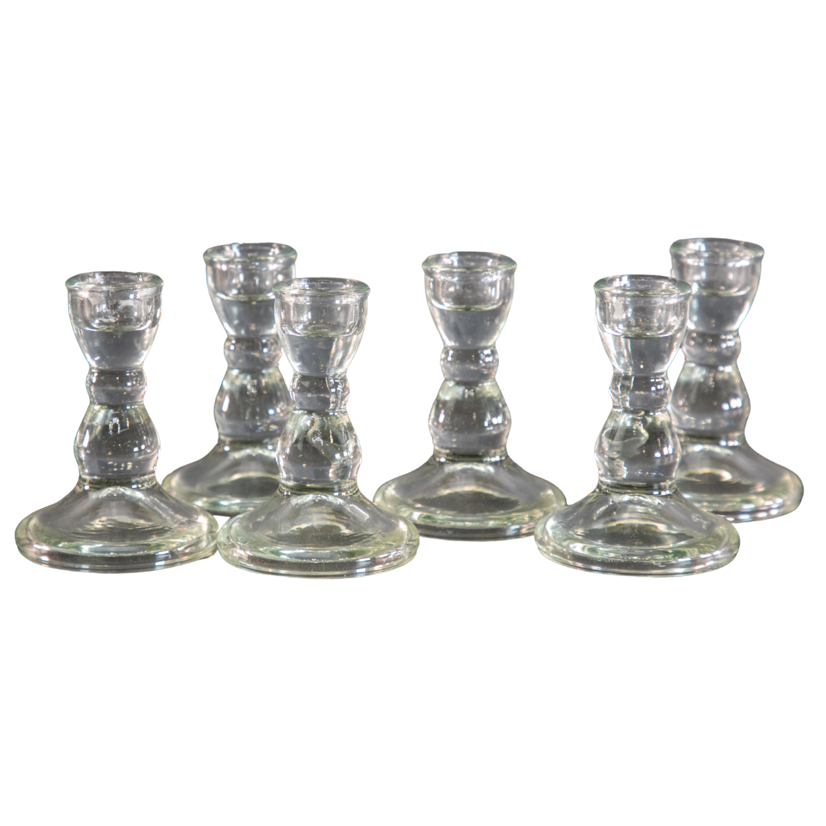 Glass Taper Candle Holder (4")