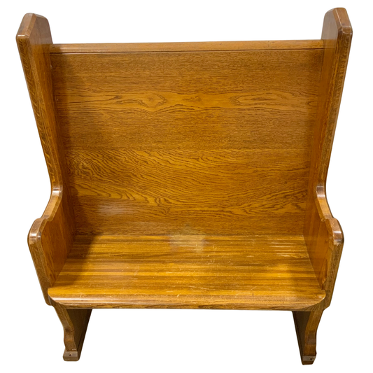 Antique Oak Deacon Bench