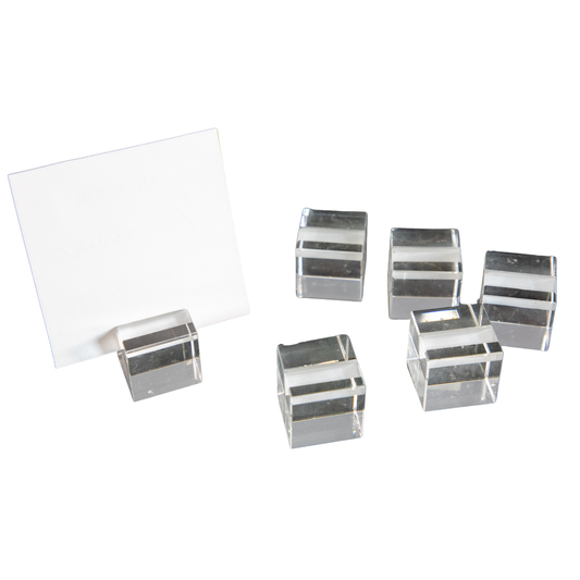 Square Acrylic Place Card Holders