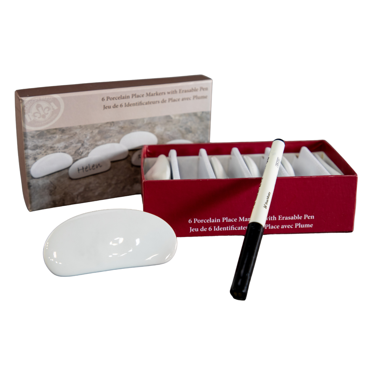 Porcelain Place Markers – Set of 6