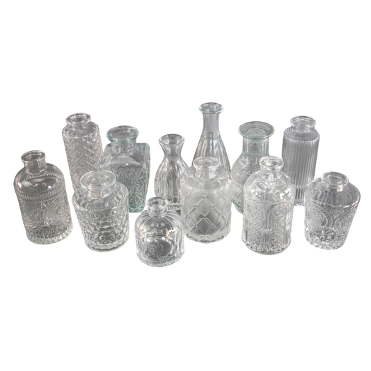 Vintage Style Bud Vase Set