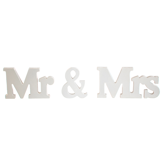 Mr & Mrs Wooden Décor
