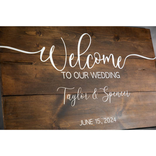 Wooden Customizable Sign