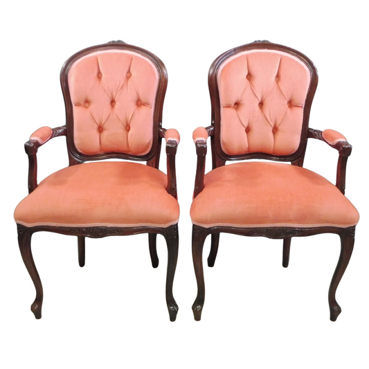 French Provincial Armchairs - Pair