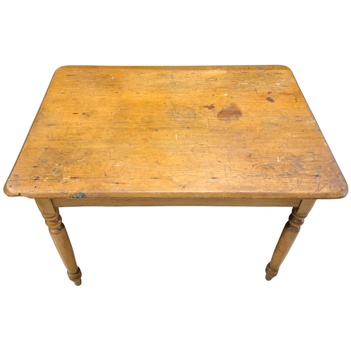Antique Pine-Topped Table