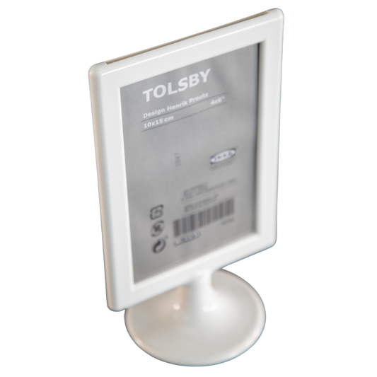 Freestanding White Picture Frame