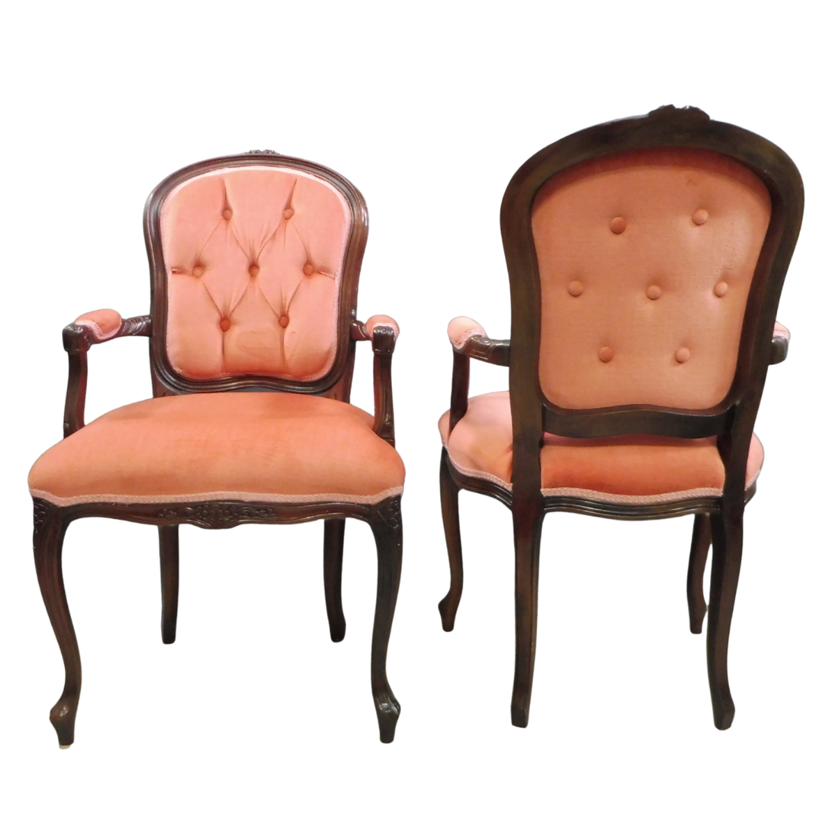 French Provincial Armchairs - Pair