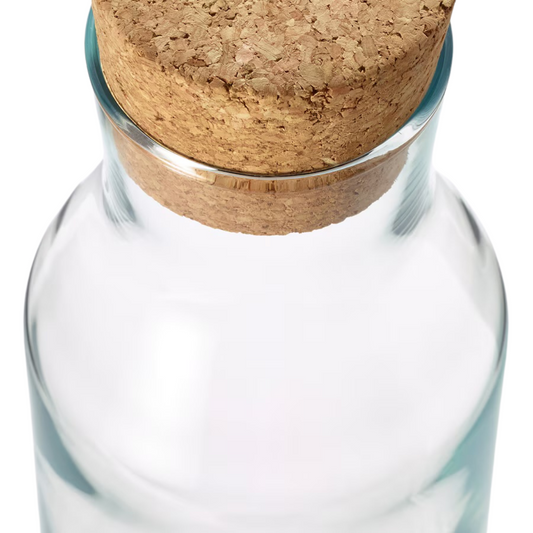Glass Containers with Cork Lids