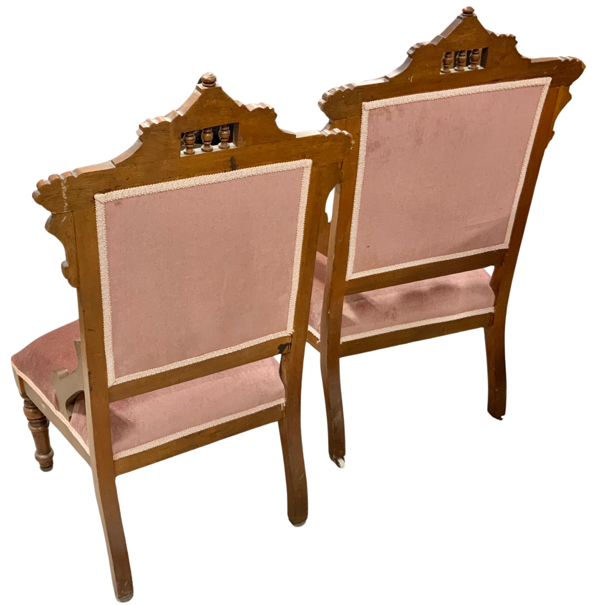 Pair of Eastlake Style Chairs – “Ladies & Gents” Set