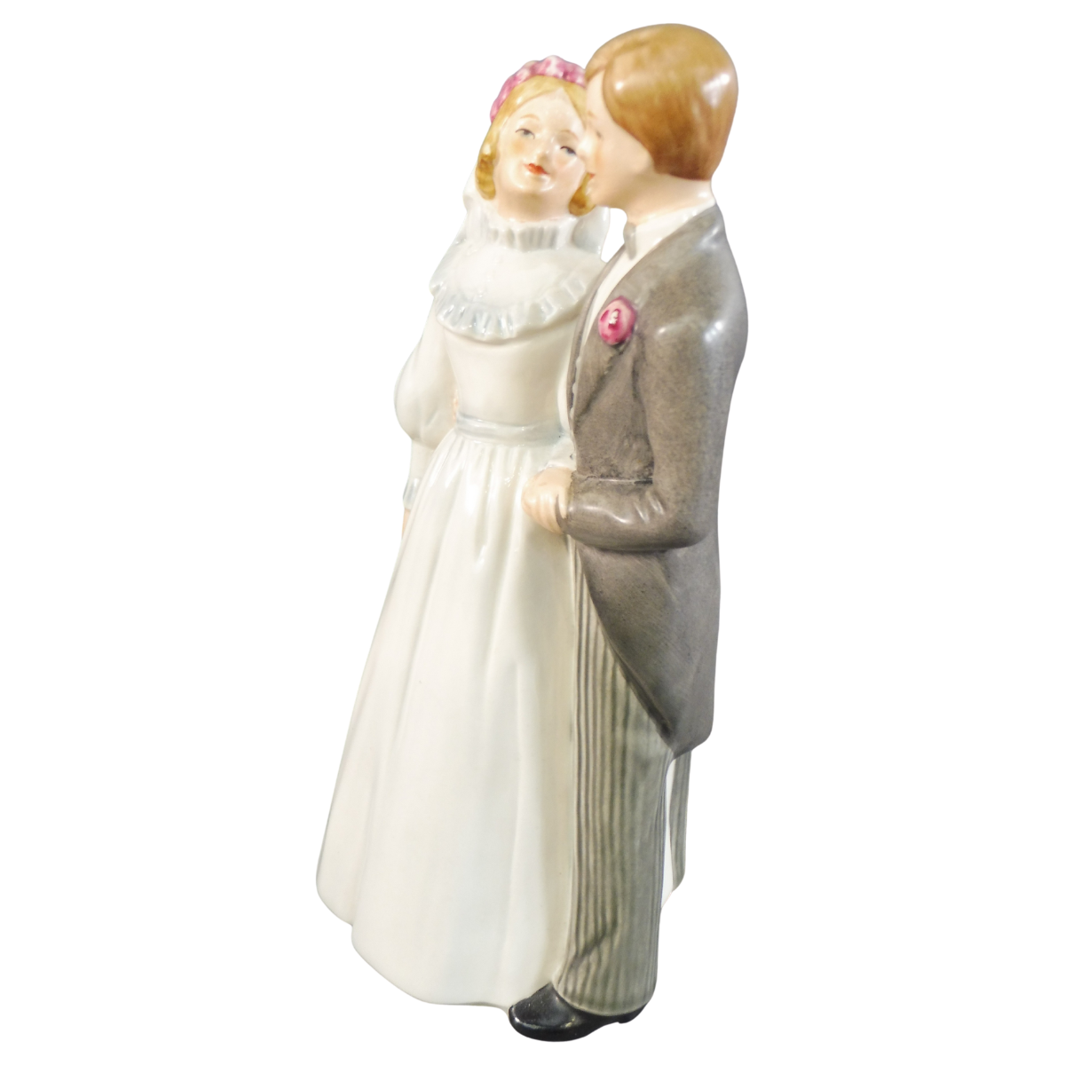 Goebel Art Deco Bride and Groom Porcelain Cake Topper