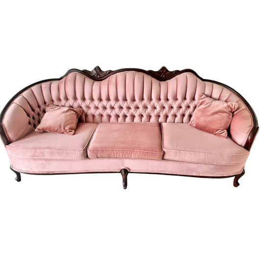 Pink Tufted Sofa