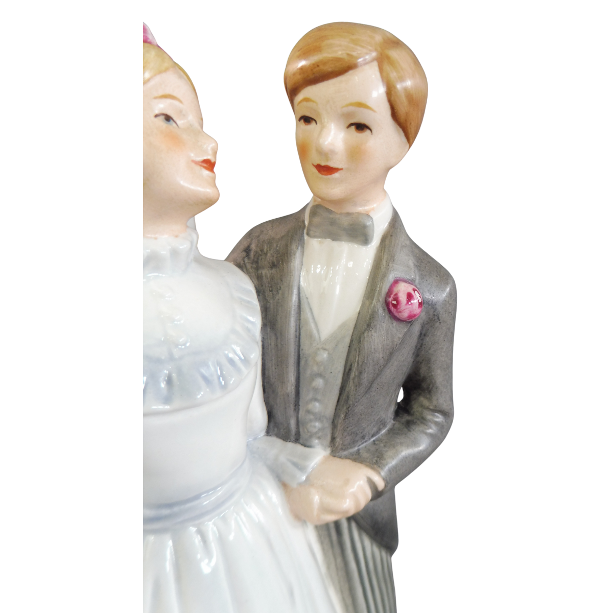 Goebel Art Deco Bride and Groom Porcelain Cake Topper