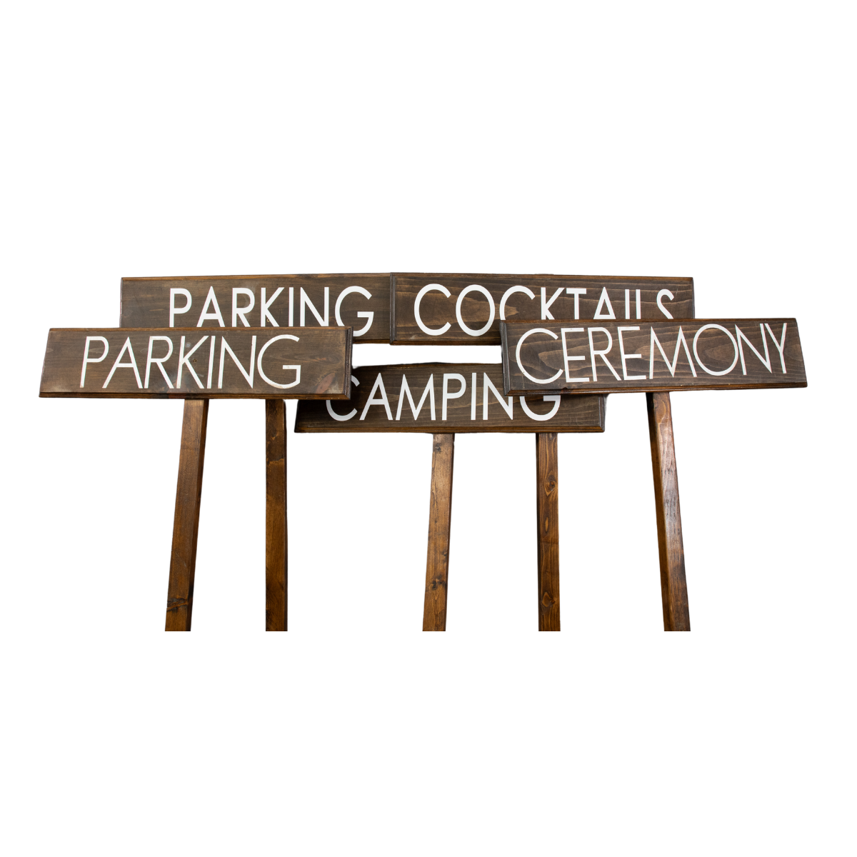 Wooden Wedding Lawn Signs