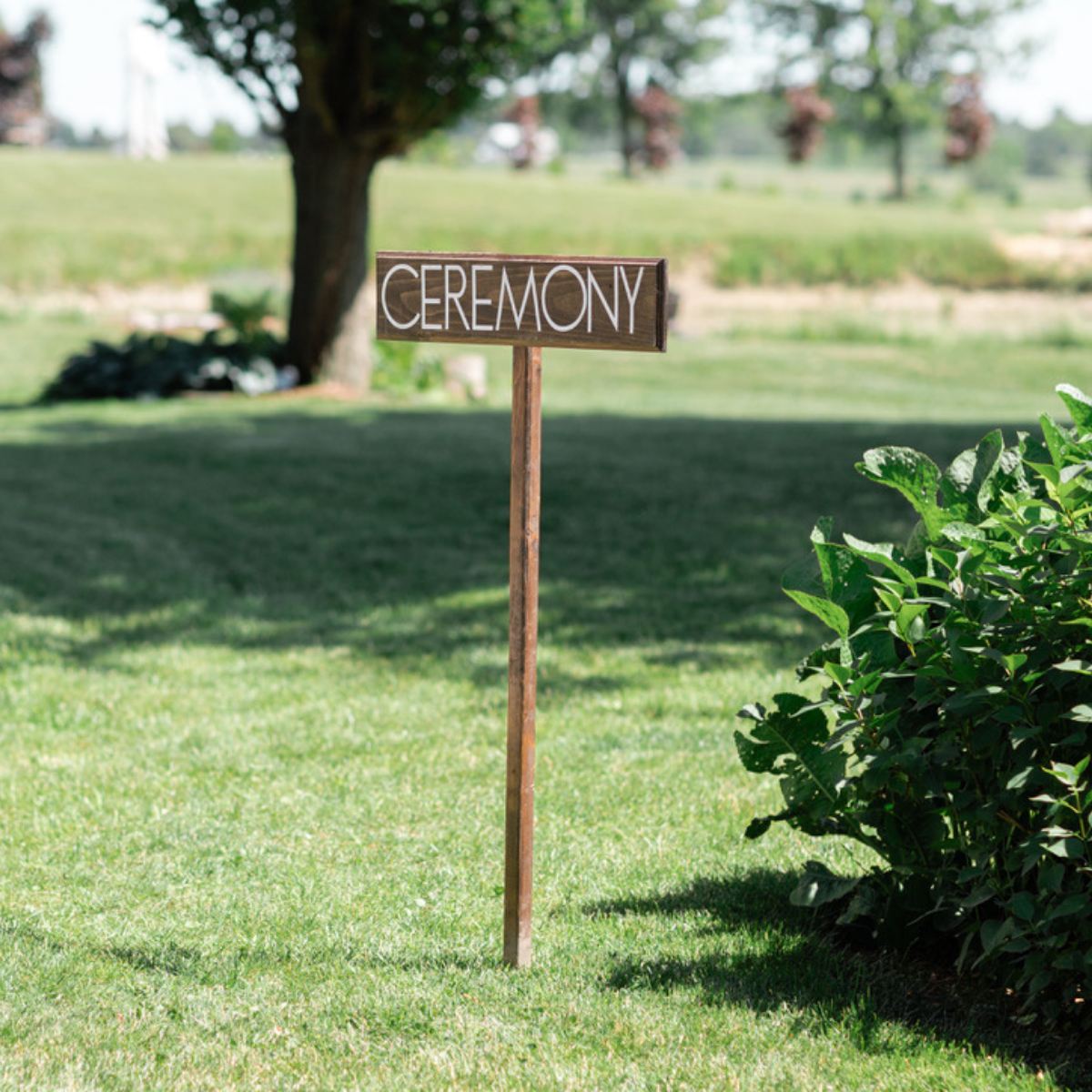 Wooden Wedding Lawn Signs