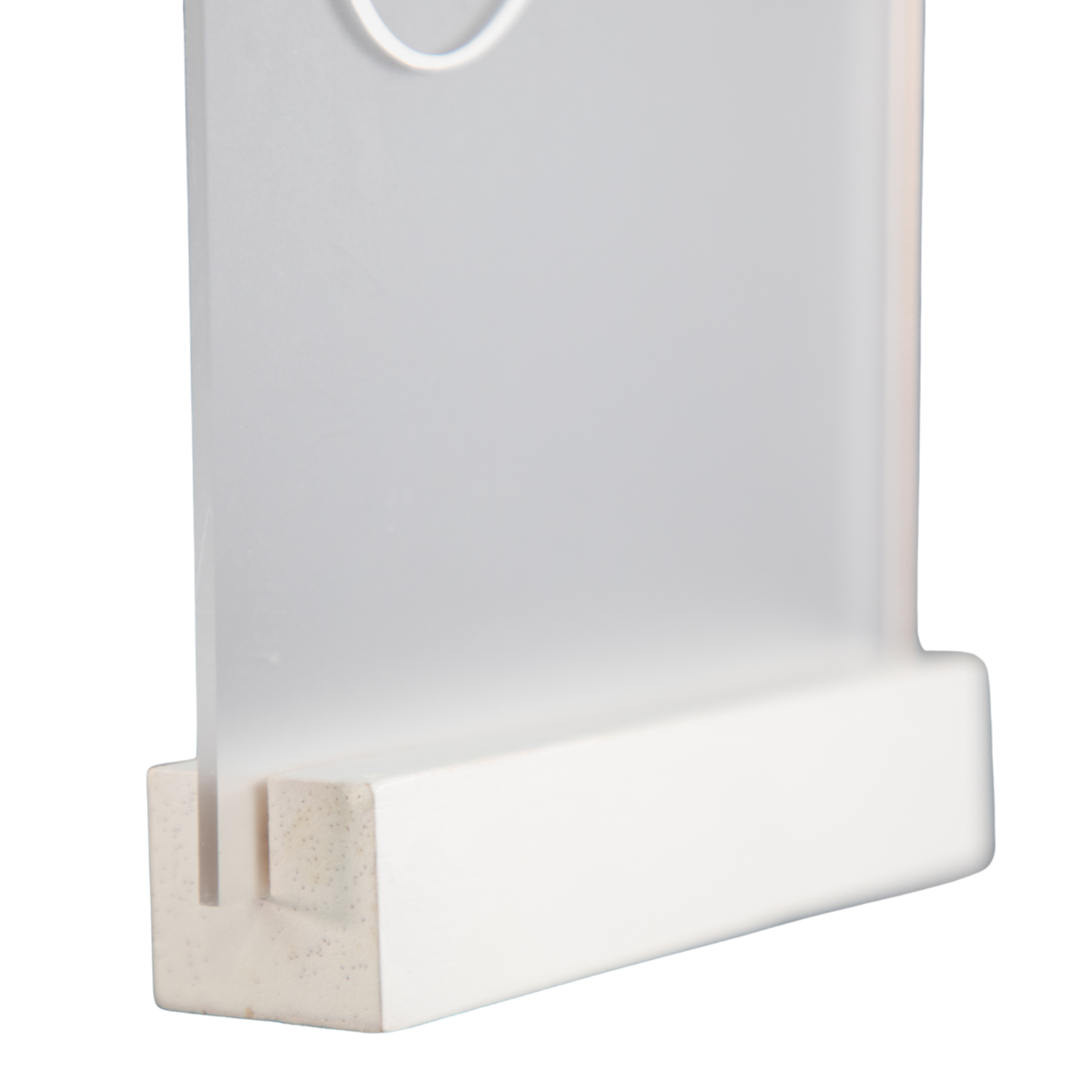Frosted Acrylic Table Numbers with White Bases