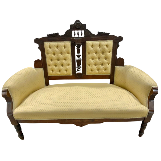 Walnut Eastlake Style Settee