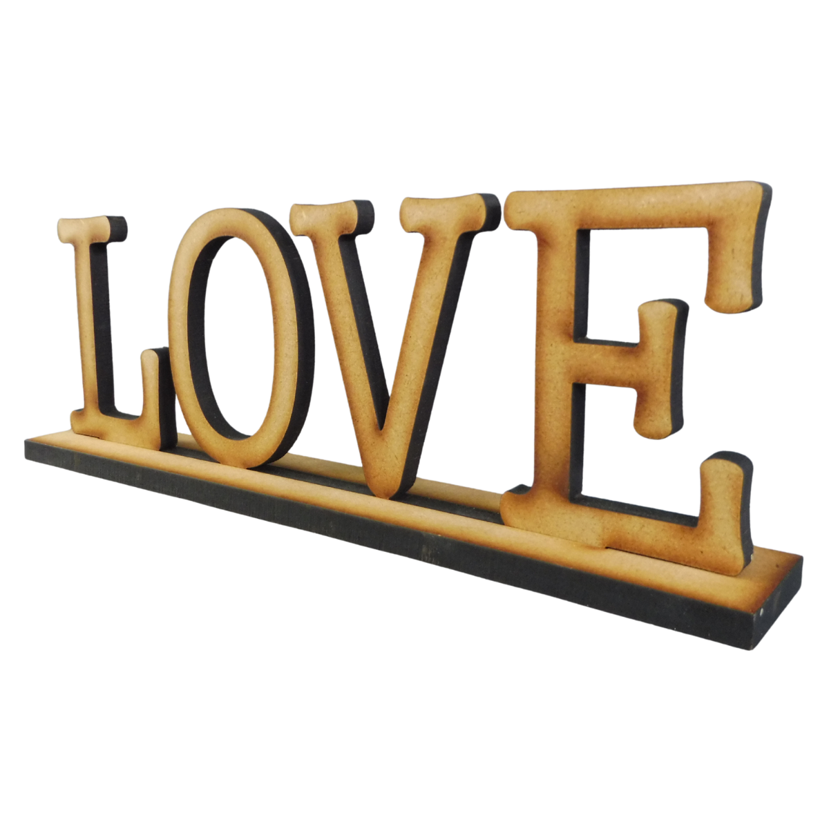 “LOVE” Wooden Sign on Stand