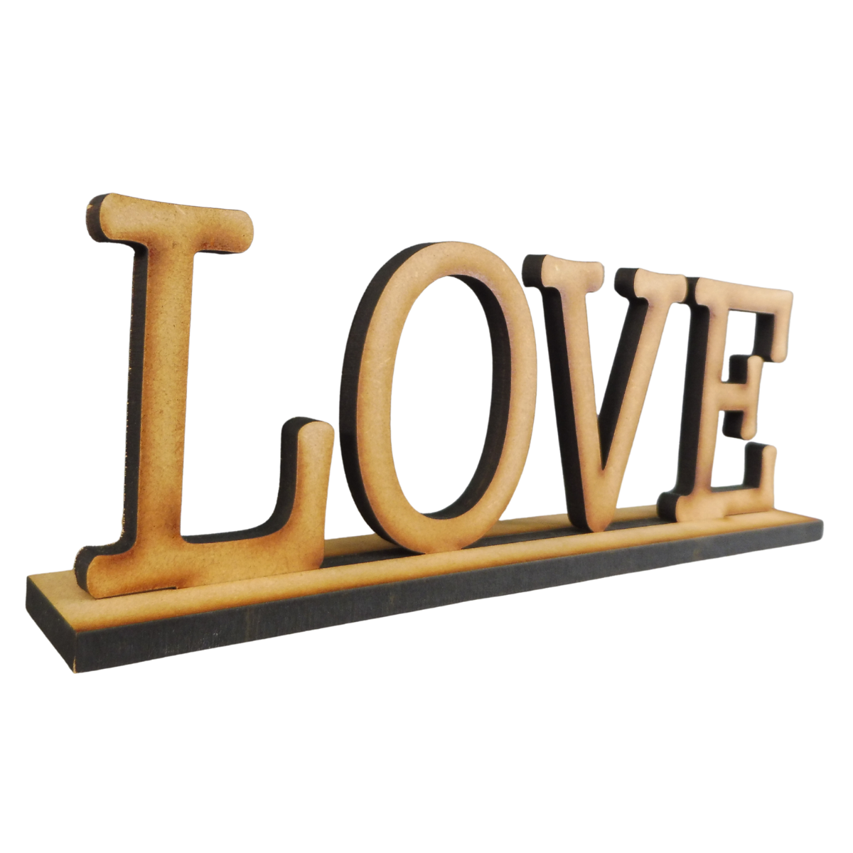 “LOVE” Wooden Sign on Stand