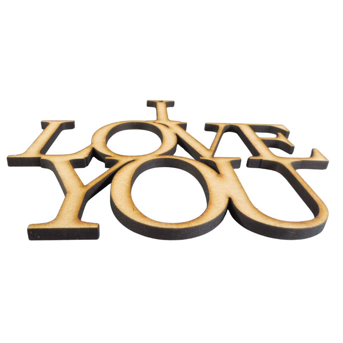 “I LOVE YOU” Wooden Sign