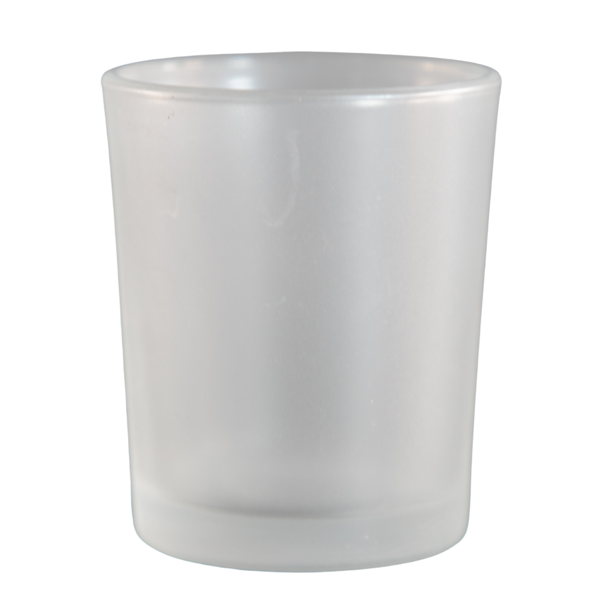 Frosted Glass Candle Holder with Flameless Tea Light
