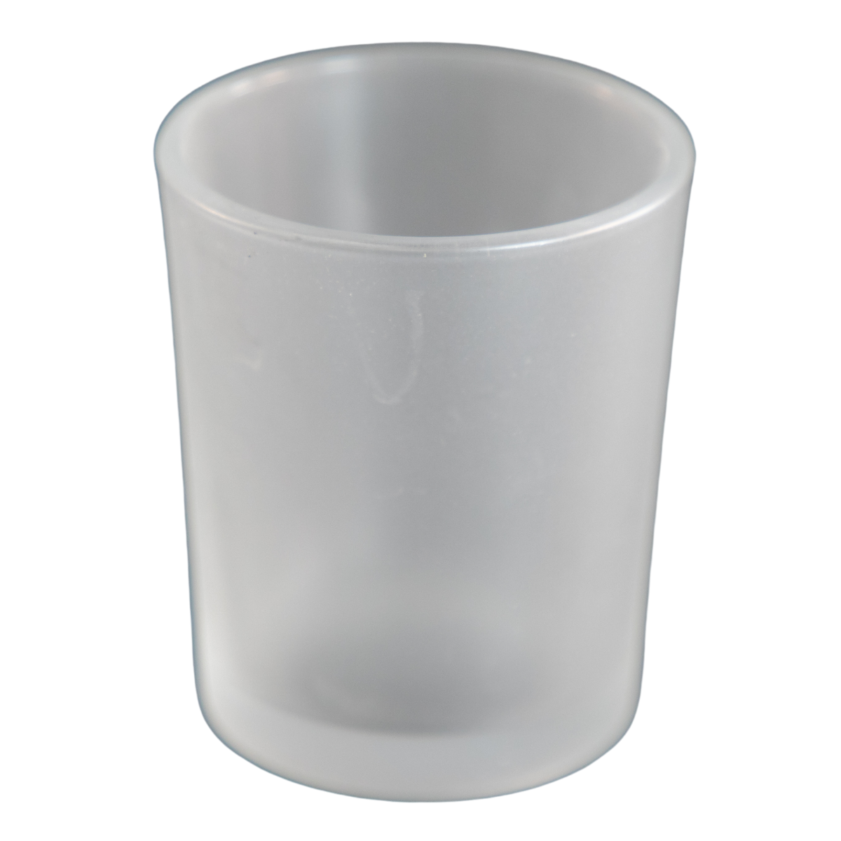 Frosted Glass Candle Holder with Flameless Tea Light