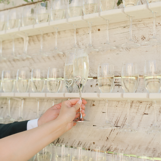 Wedding Champagne Flutes - Set of 2