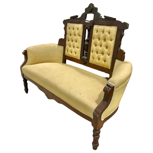 Walnut Eastlake Style Settee