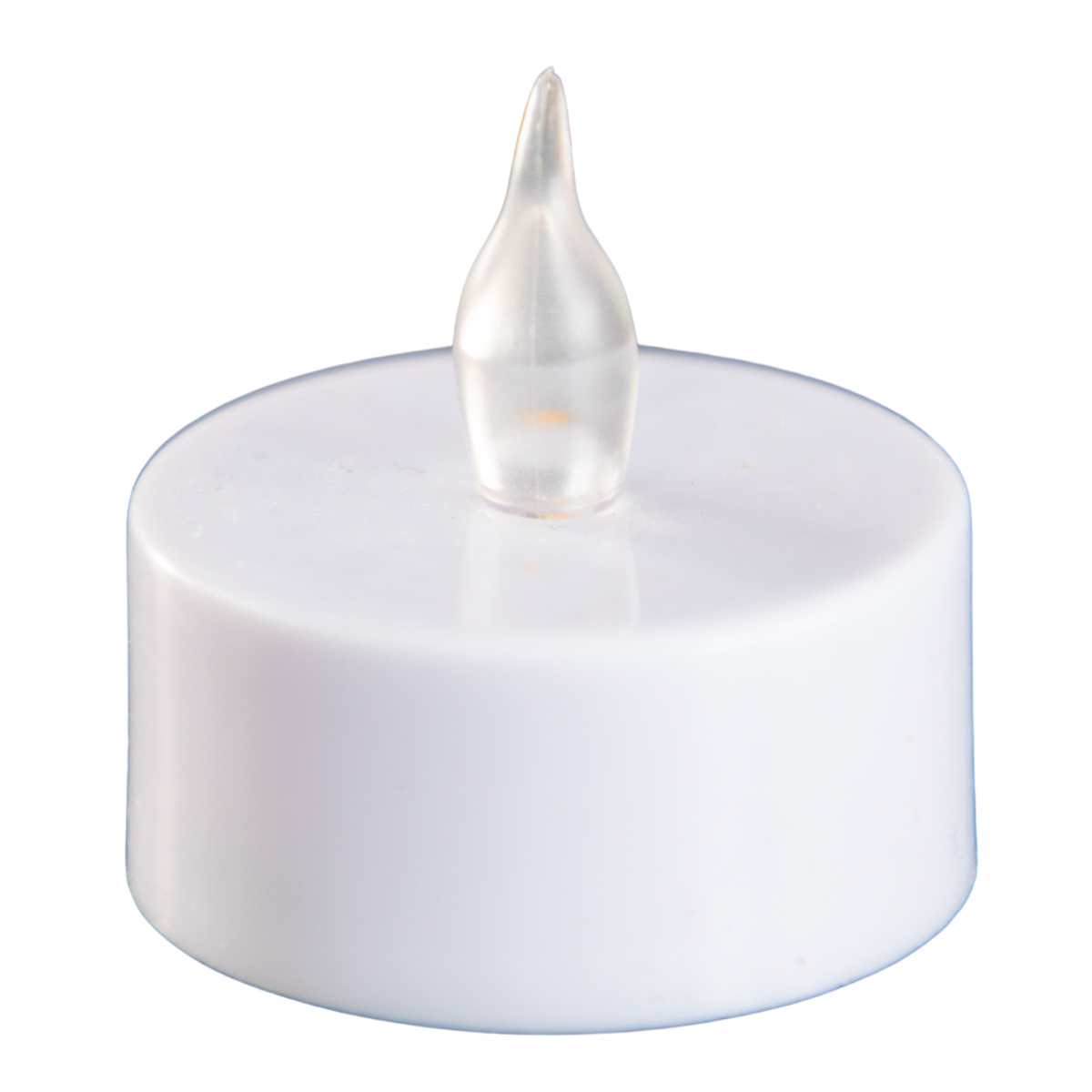 Ribbed Glass Candle Holders with Flameless Tea Light Candles