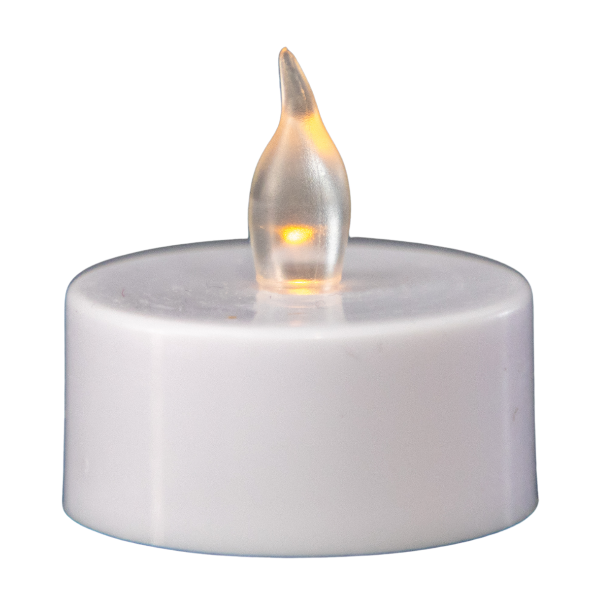 Ribbed Glass Candle Holders with Flameless Tea Light Candles