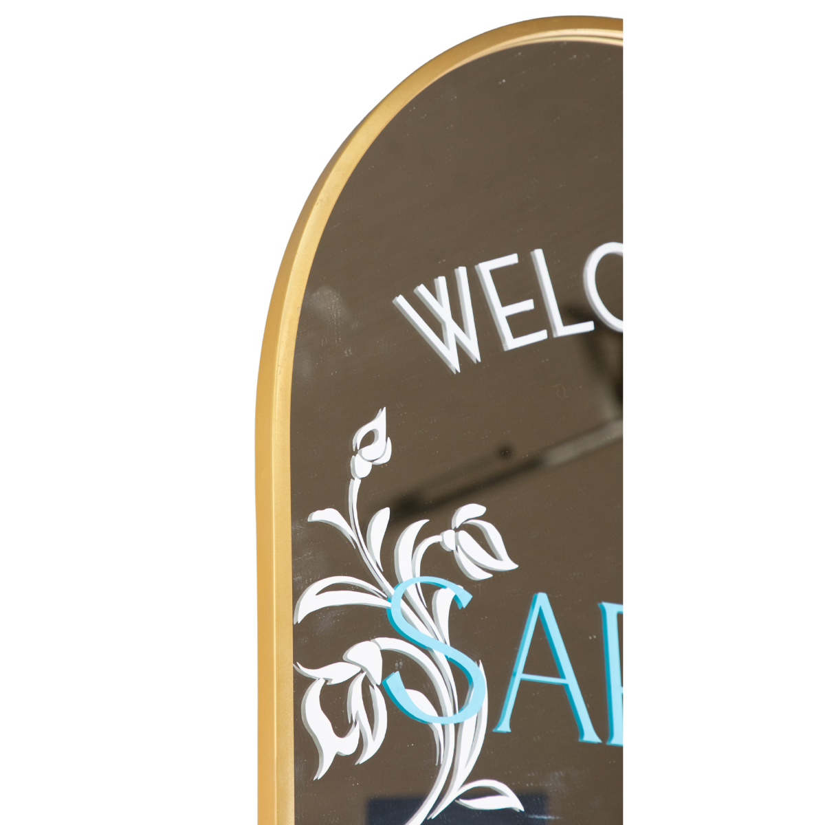 Gold Frame Arch Mirror