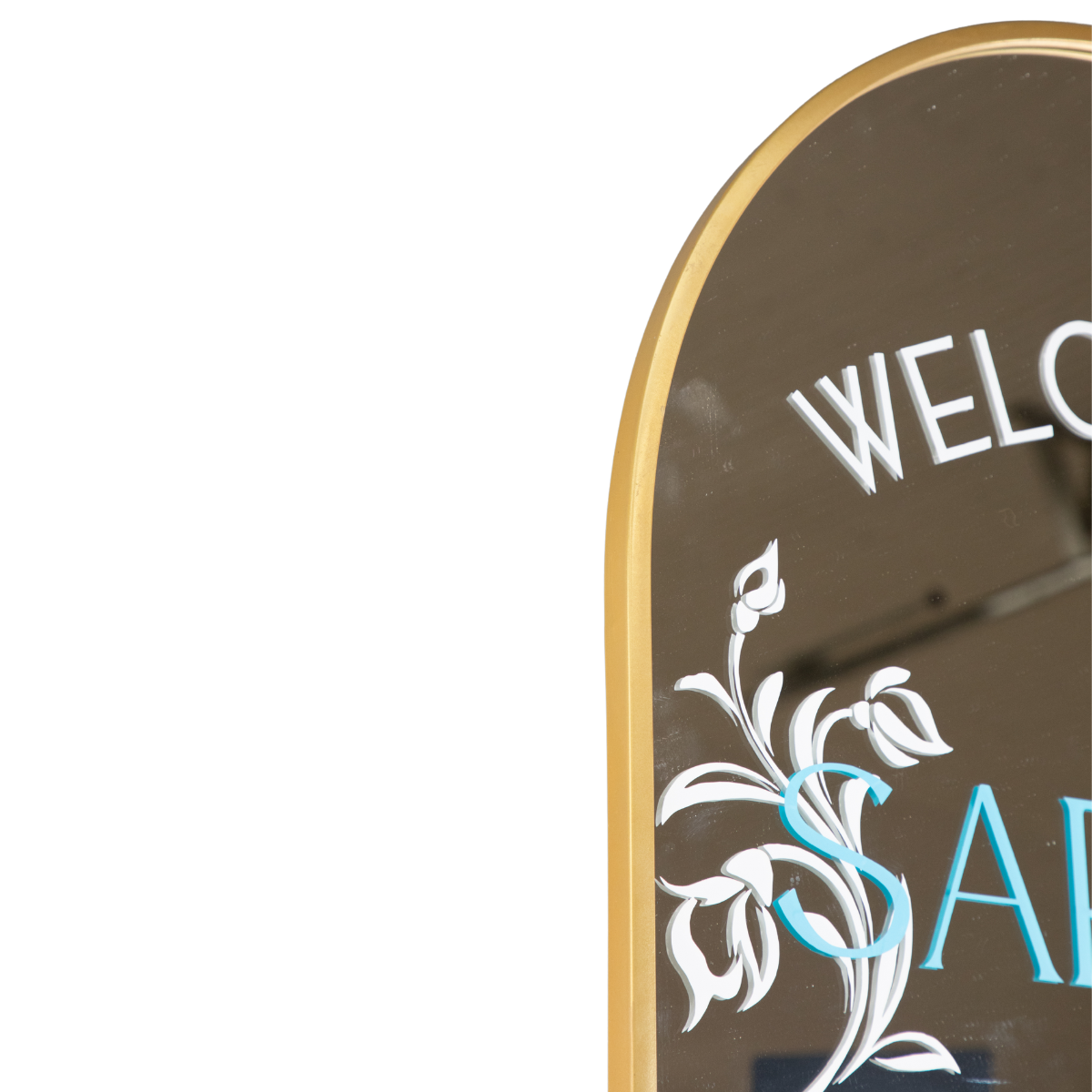 Gold Frame Arch Mirror