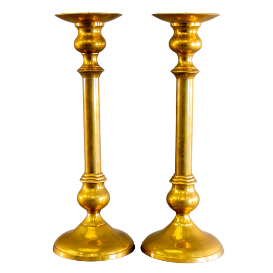 Brass Taper Candlesticks