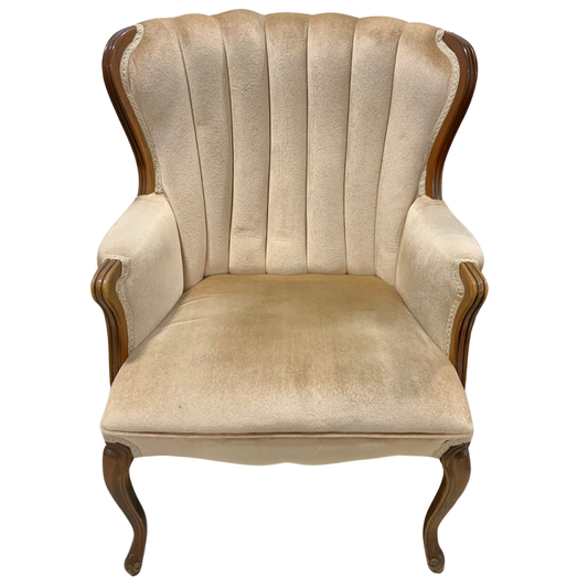 Channel-Backed Upholstered Chair