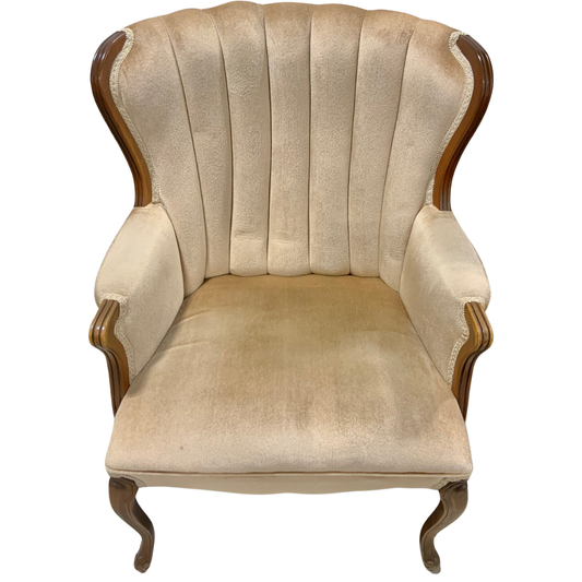 Channel-Backed Upholstered Chair