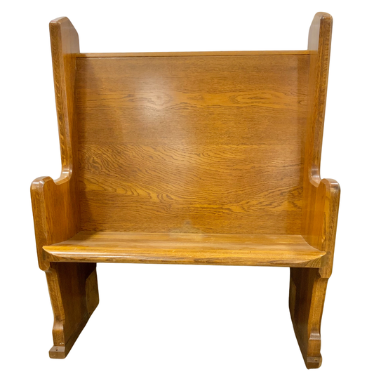 Antique Oak Deacon Bench