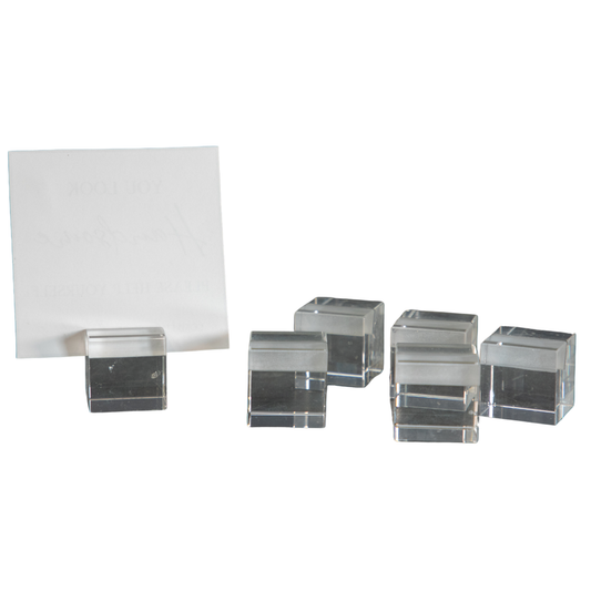 Square Acrylic Place Card Holders
