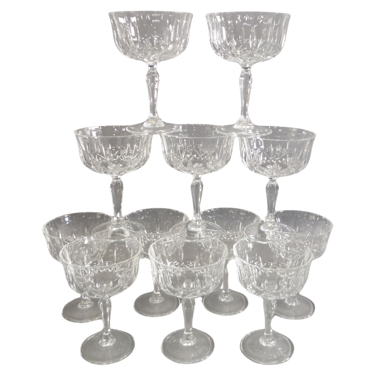 Champagne Saucer Crystal Glasses